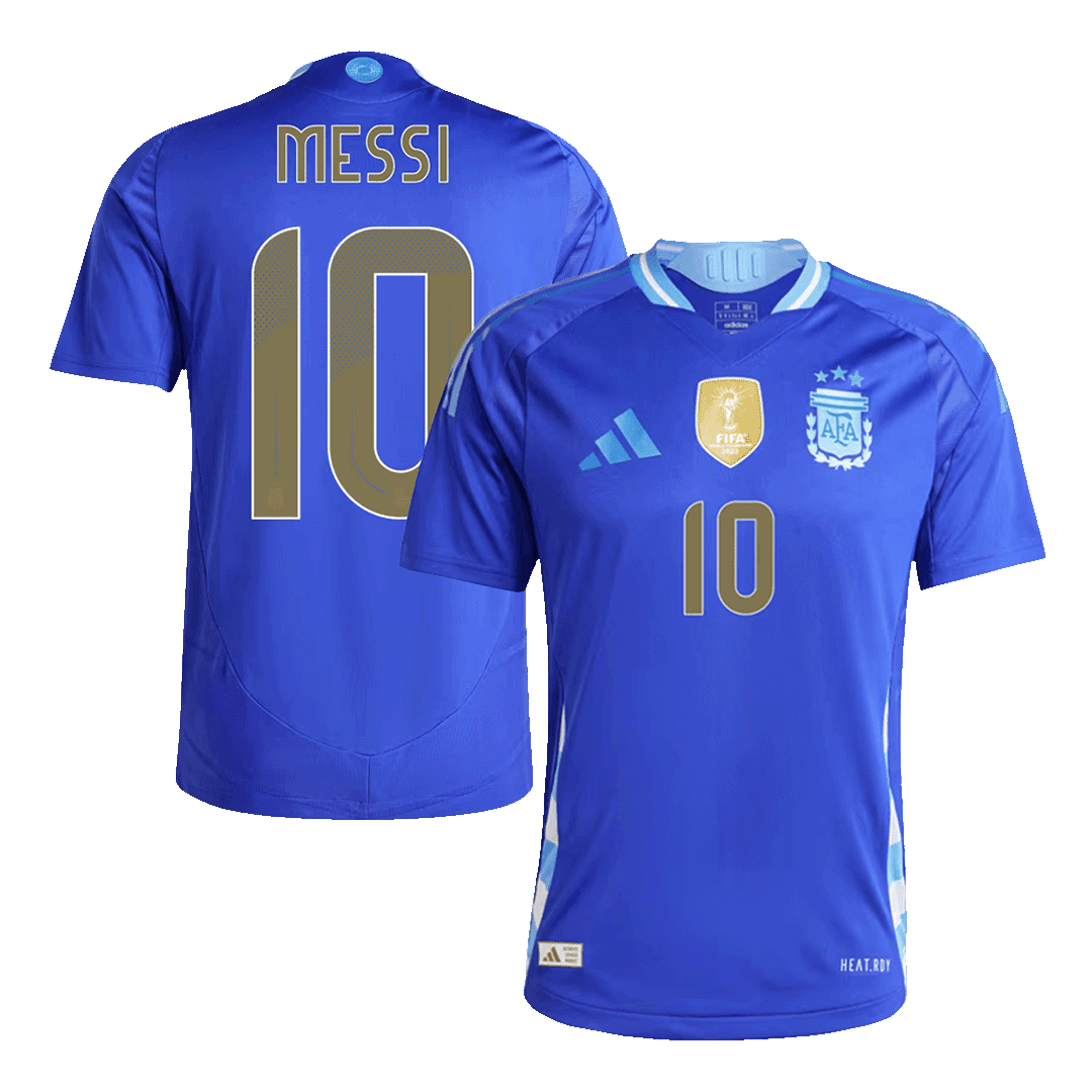 MESSI #10 Argentina Away Authentic Soccer Jersey - gogoalshop
