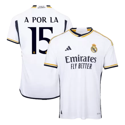 A POR LA #15 Real Madrid Home Authentic Soccer Jersey 2023/24 - gogoalshop