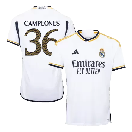 CAMPEONES #36 Real Madrid Home Soccer Jersey 2023/24 - gogoalshop