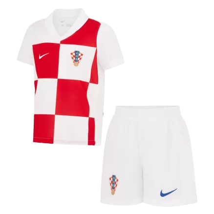 Croatia Home Kids Soccer Jerseys Kit EURO 2024 - gogoalshop