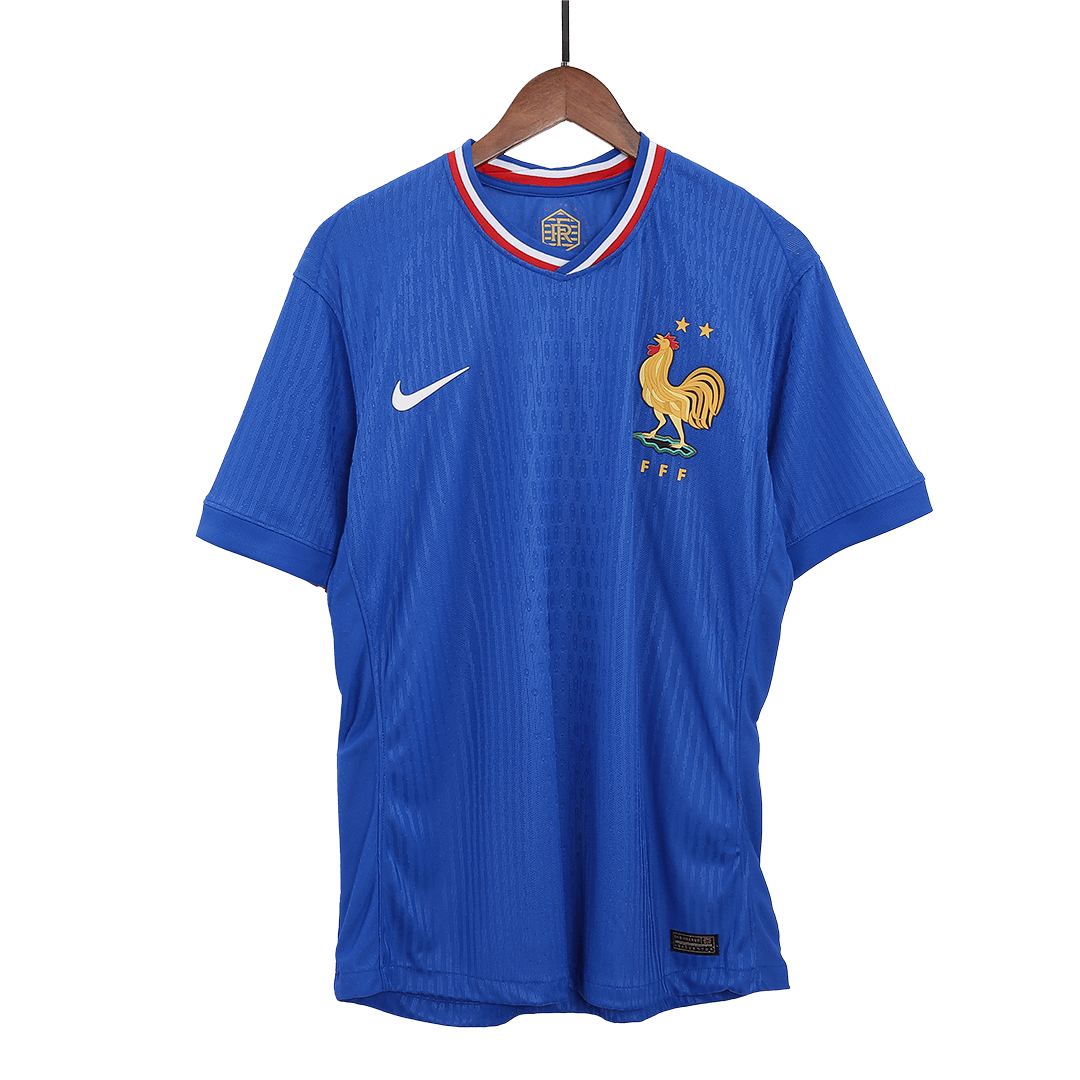 France Home Authentic Soccer Jersey EURO - gogoalshop