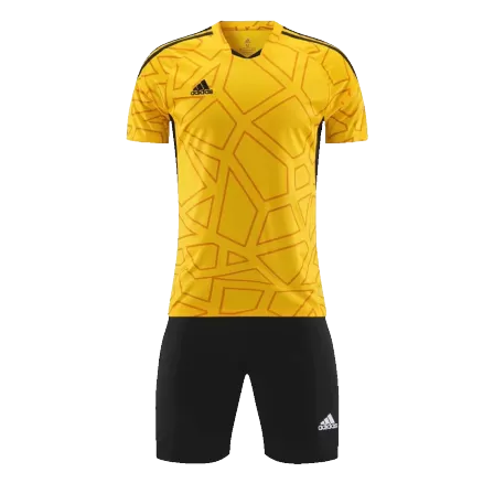 Customize Team Jersey Kit(Shirt+Short) Yellow AD820 - gogoalshop