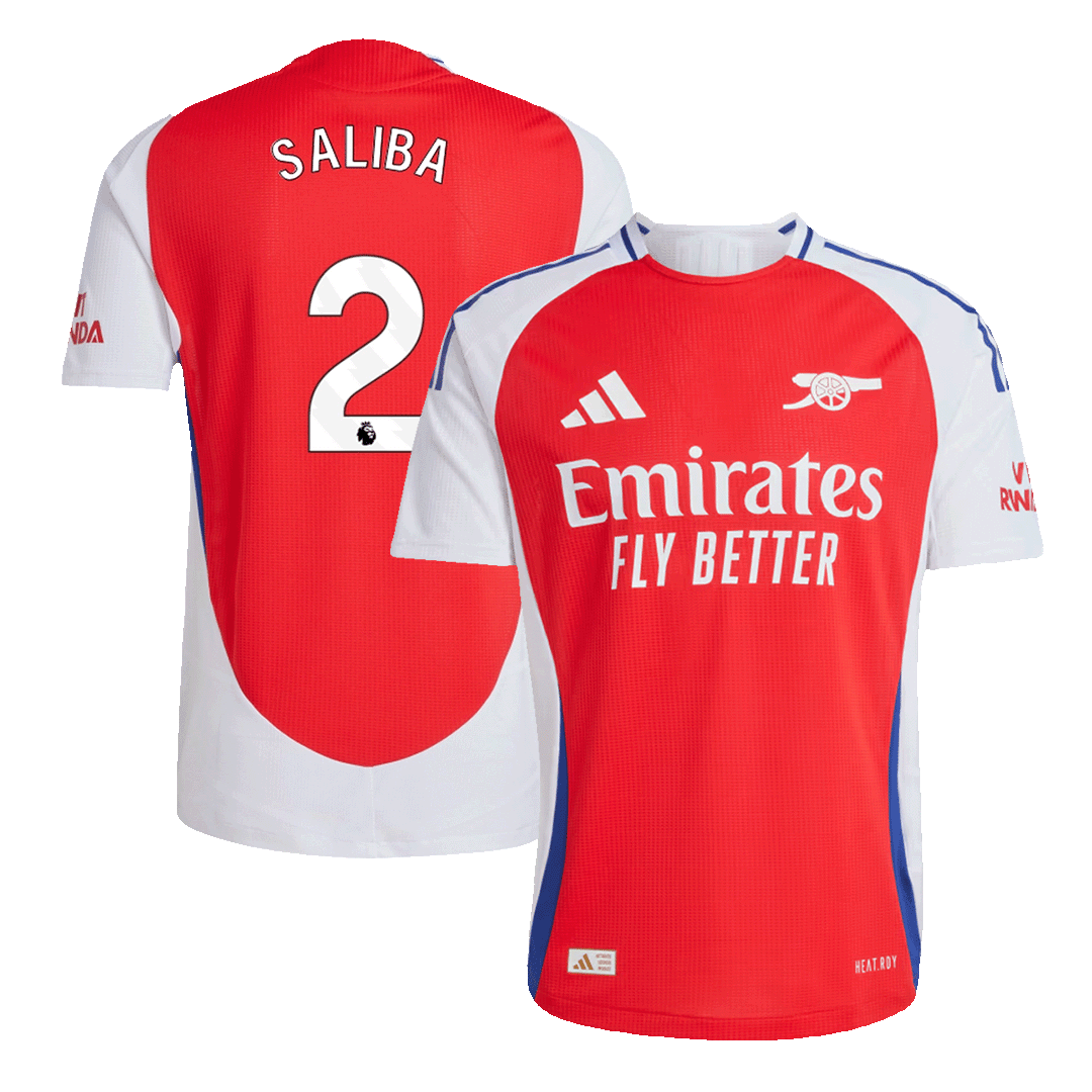 SALIBA #2 Arsenal Home Player Version Jersey - gogoalshop
