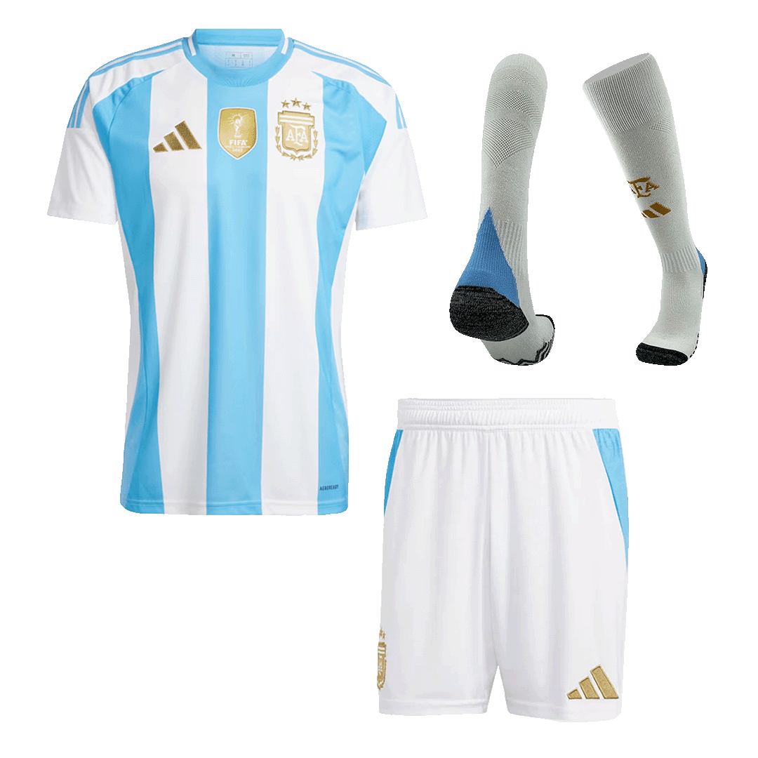 Argentina Home Jerseys Full Kit - gogoalshop