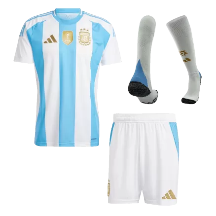 Argentina Home Jerseys Full Kit Copa America 2024 - gogoalshop