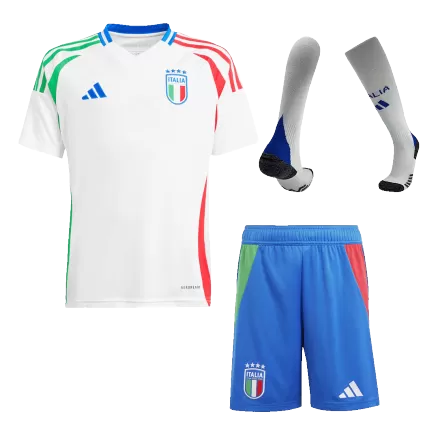 Italy Away Kids Soccer Jerseys Full Kit EURO 2024 - gogoalshop