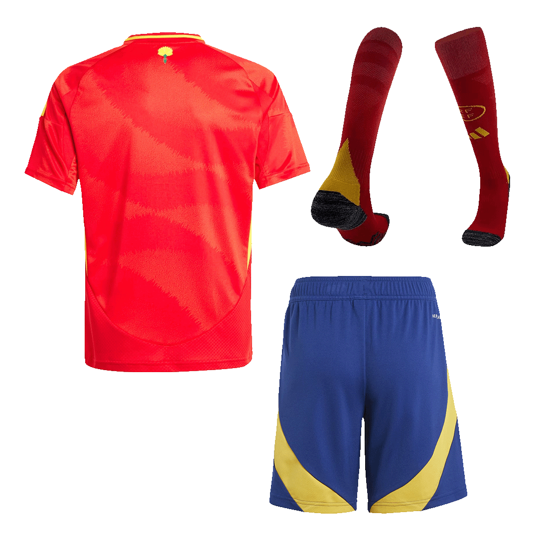 Spain Home Kids Soccer Jerseys Full Kit EURO - gogoalshop