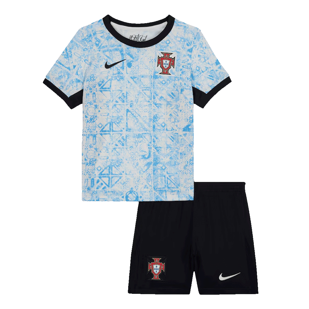 Portugal Away Kids Soccer Jerseys Kit EURO - gogoalshop