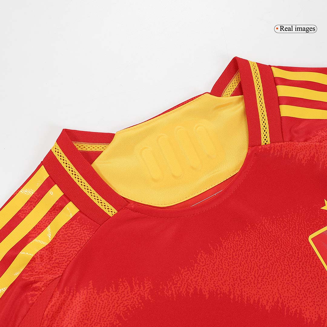Spain Home Authentic Soccer Jersey EURO - gogoalshop