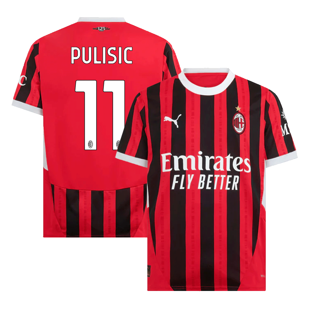 PULISIC #11 AC Milan Home Soccer Jersey - gogoalshop