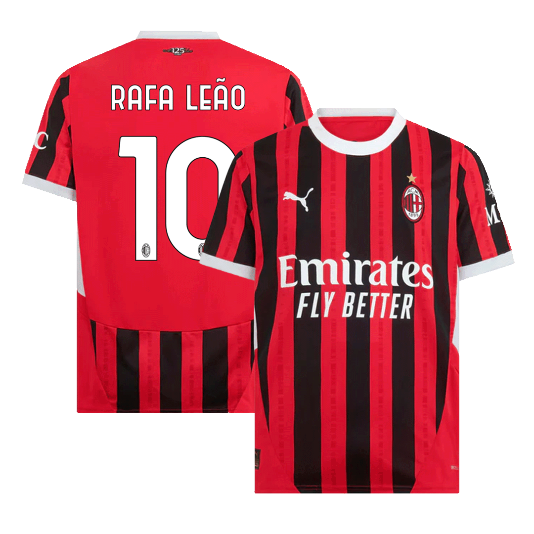 RAFA LEÃO #10 AC Milan Home Soccer Jersey - gogoalshop