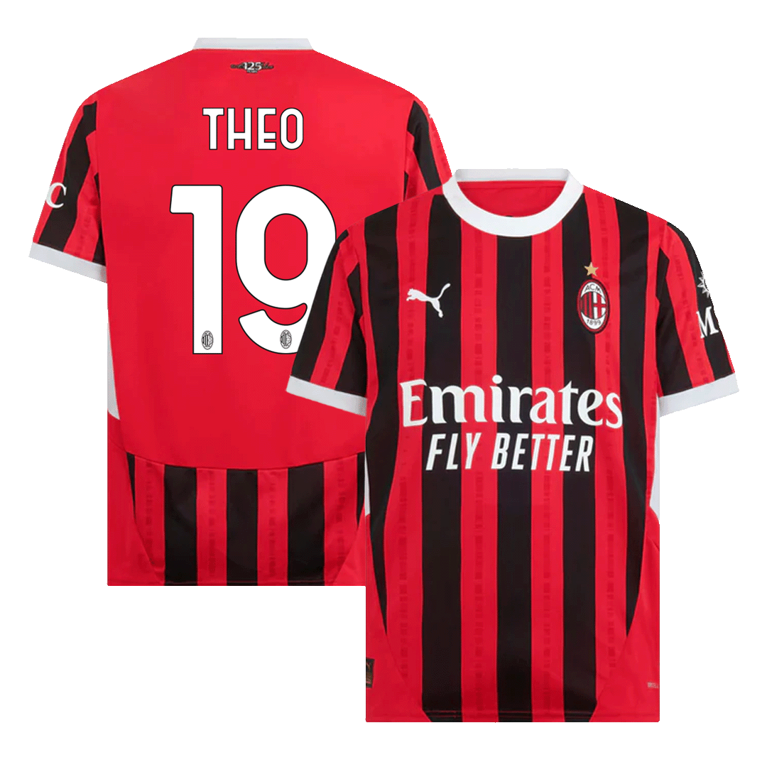 THEO #19 AC Milan Home Soccer Jersey - gogoalshop