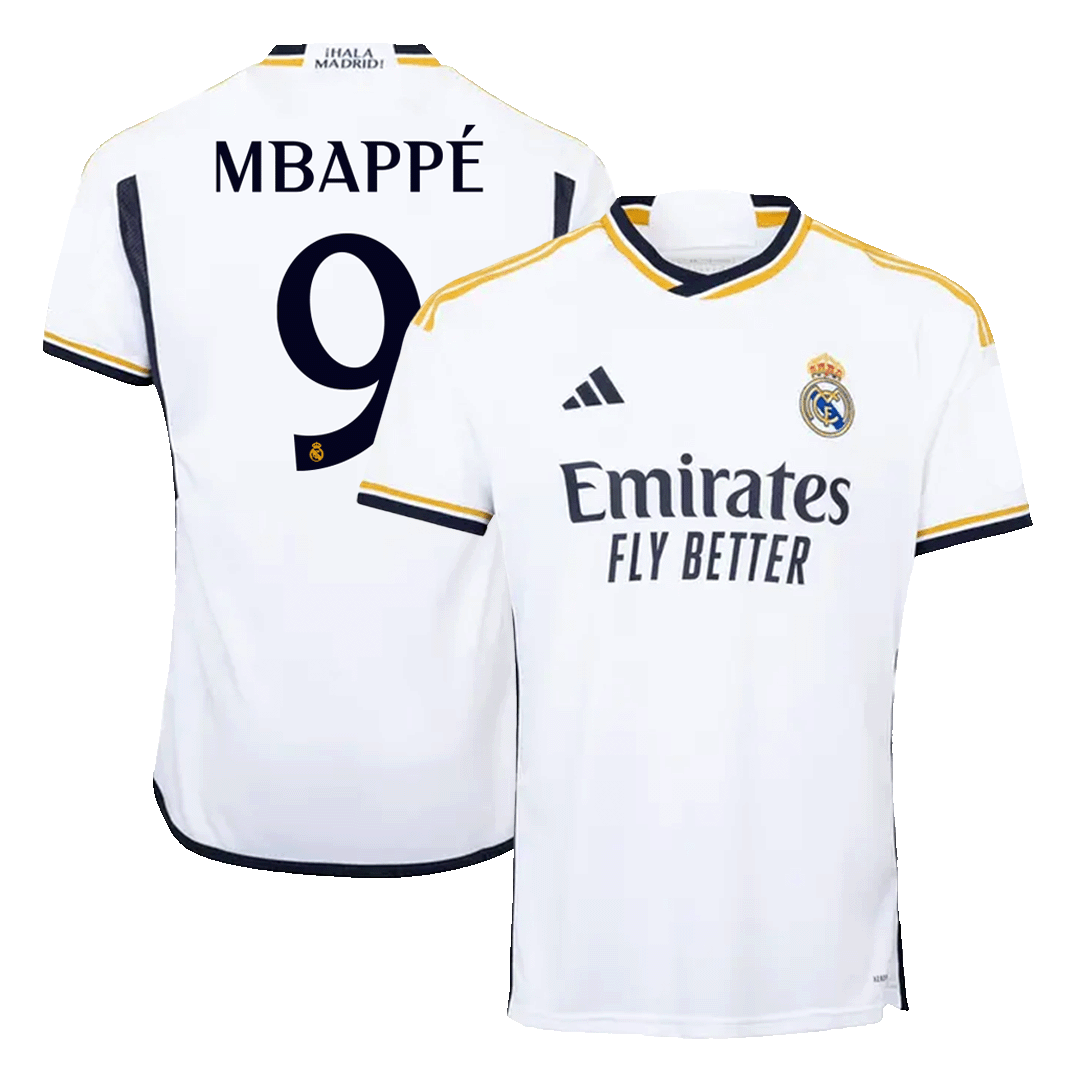 MBAPPÉ #9 Real Madrid Home Soccer Jersey 2023/24 | Gogoalshop