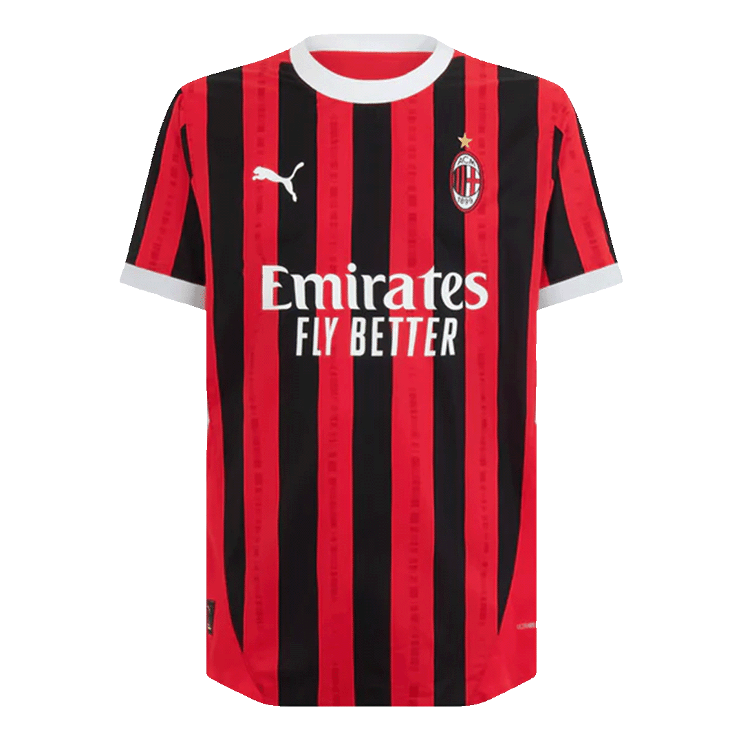 AC Milan Home Authentic Soccer Jersey - gogoalshop