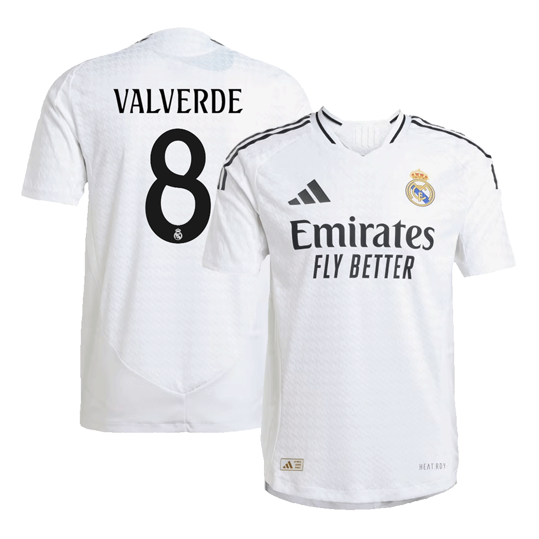 ウェア 24-25 RealMadrid  #8 VALVERDE adidas Real Madrid Authentic Valverde 8 Away Jersey 2024