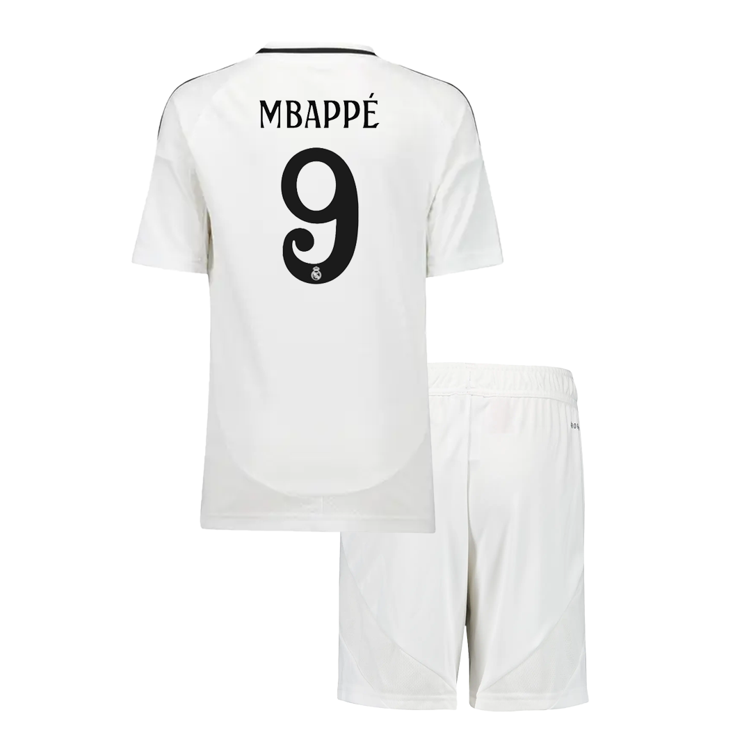 MBAPPÉ #9 Real Madrid Home Kids Soccer Jerseys Kit - gogoalshop