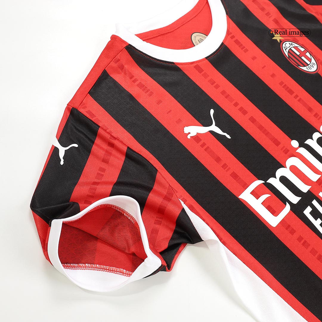 AC Milan Home Authentic Soccer Jersey - gogoalshop
