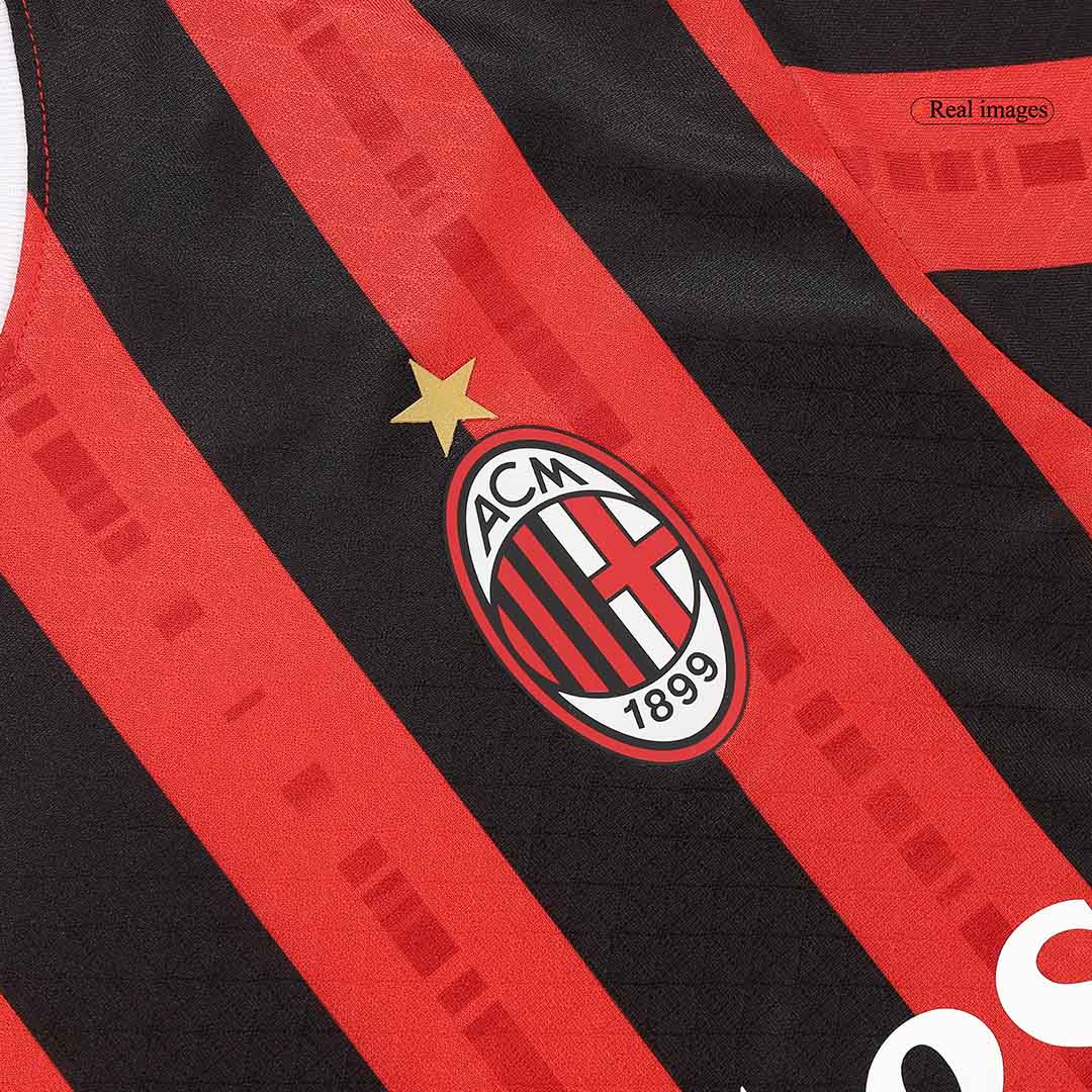 AC Milan Home Authentic Soccer Jersey - gogoalshop