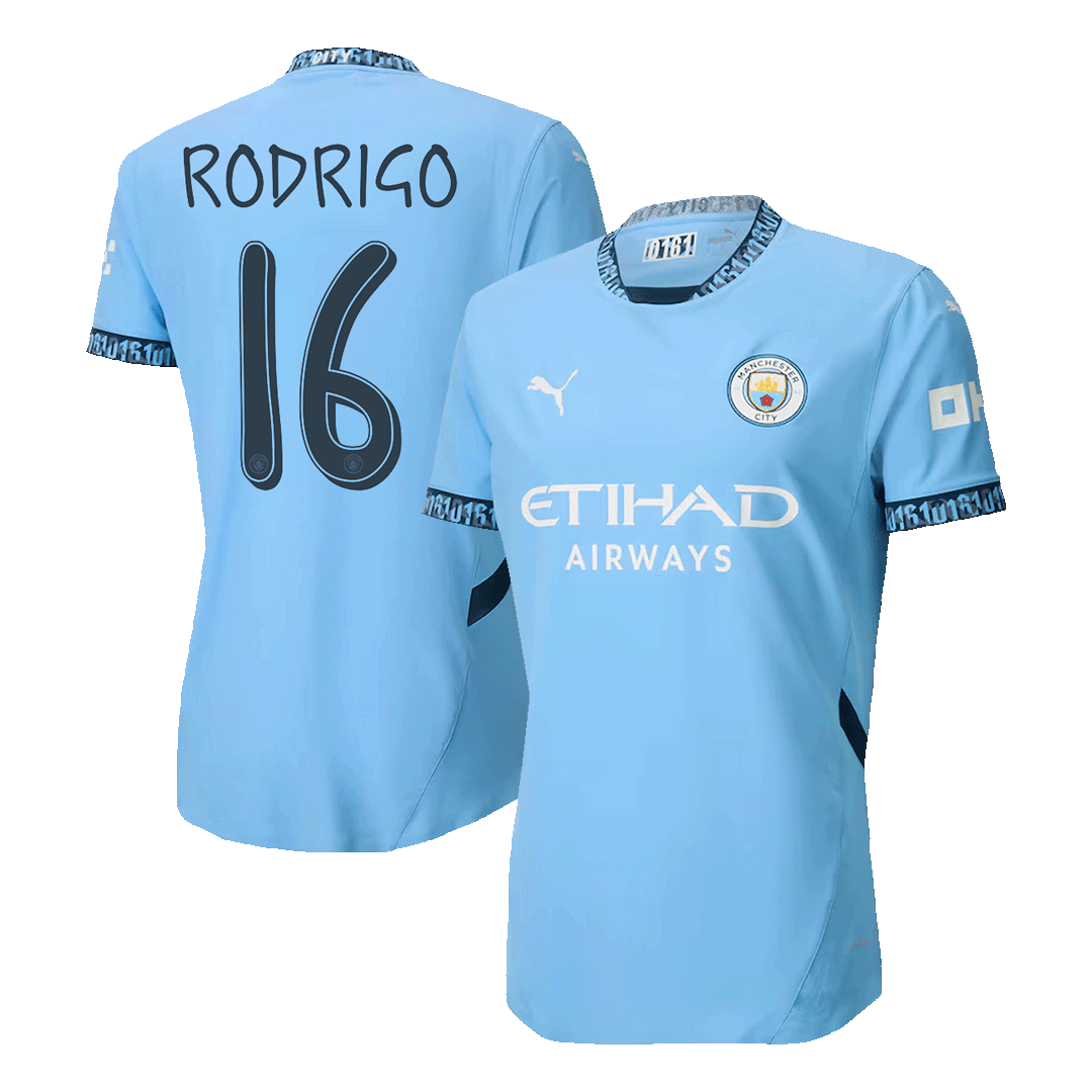 RODRIGO #16 Manchester City Home Player Version Jersey - UCL - gogoalshop