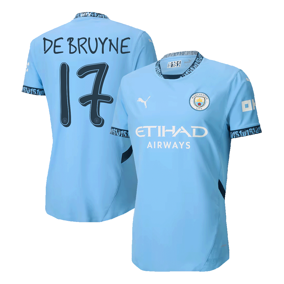 DE BRUYNE #17 Manchester City Home Player Version Jersey - UCL - gogoalshop