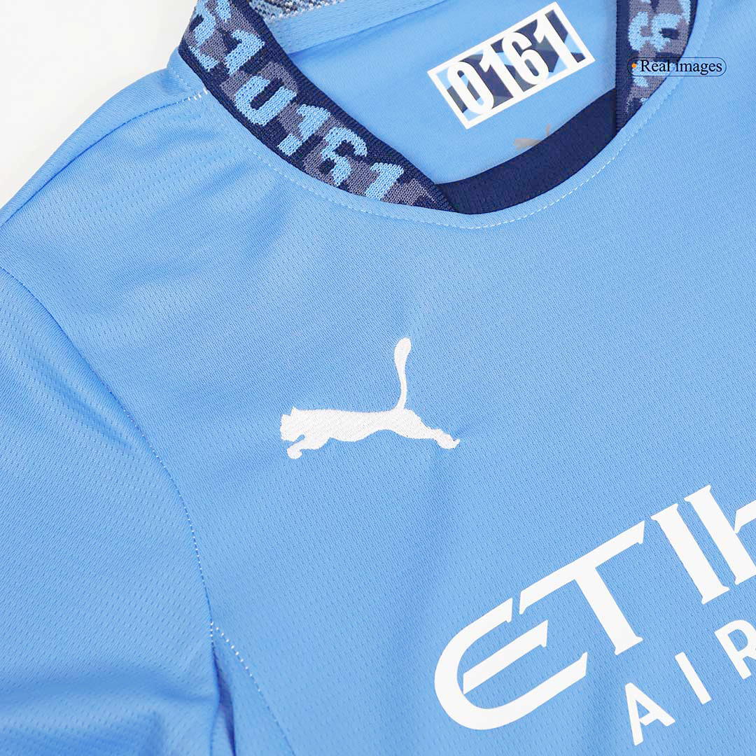 Manchester City Home Kids Soccer Jerseys Kit - gogoalshop