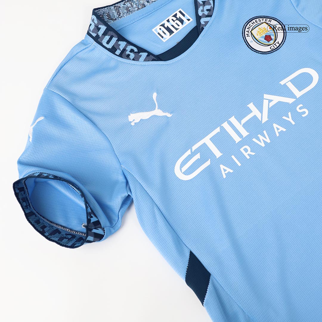 Manchester City Home Kids Soccer Jerseys Kit - gogoalshop