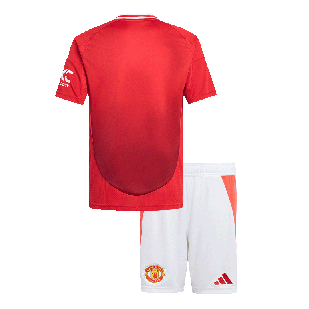 Manchester United Home Kids Soccer Jerseys Kit - gogoalshop