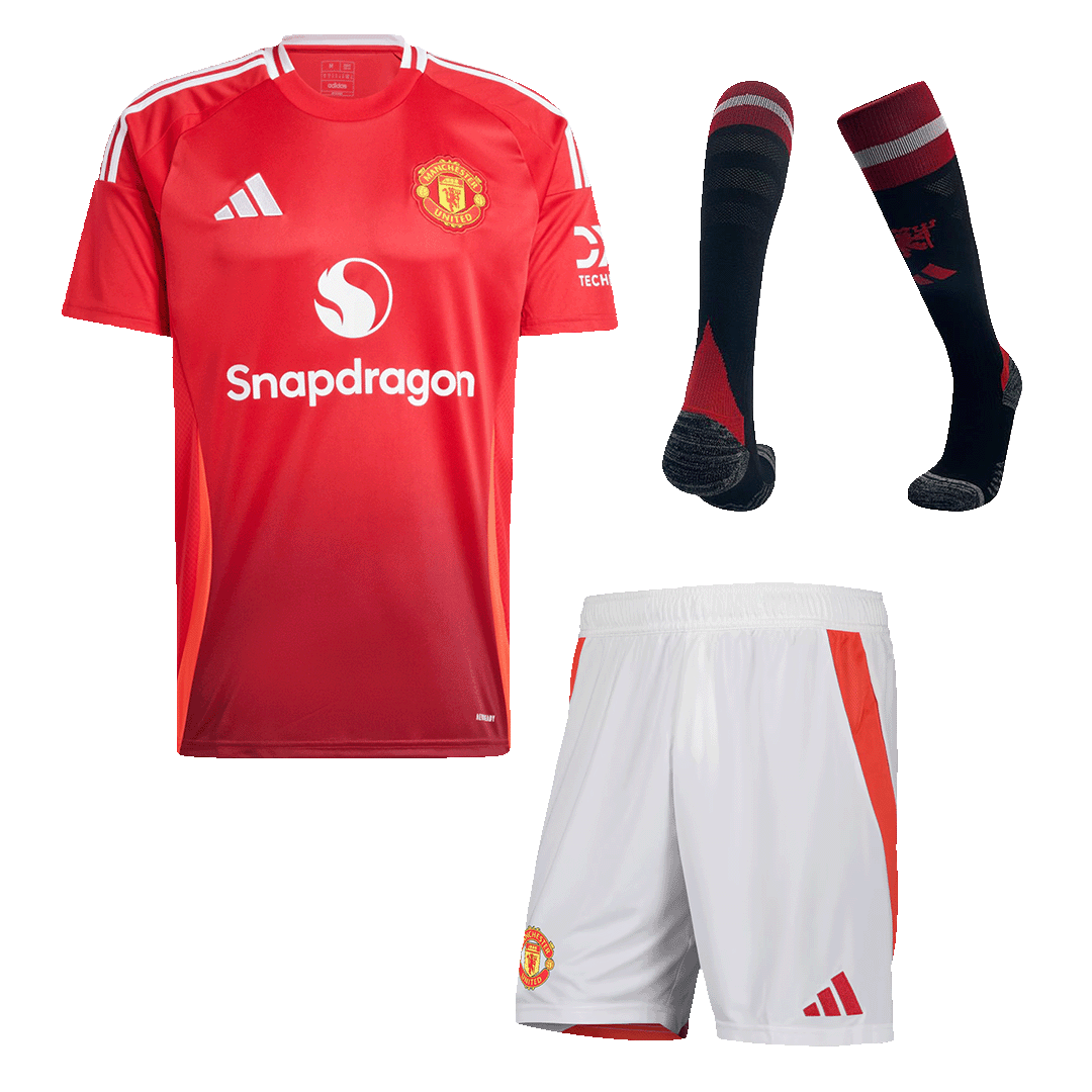 Manchester United Home Jerseys Full Kit - gogoalshop
