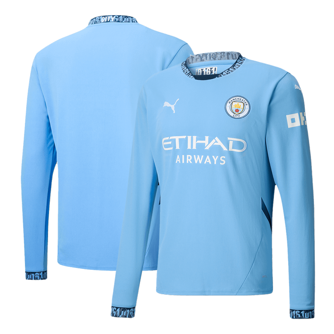 Manchester City Home Long Sleeve Jersey - gogoalshop