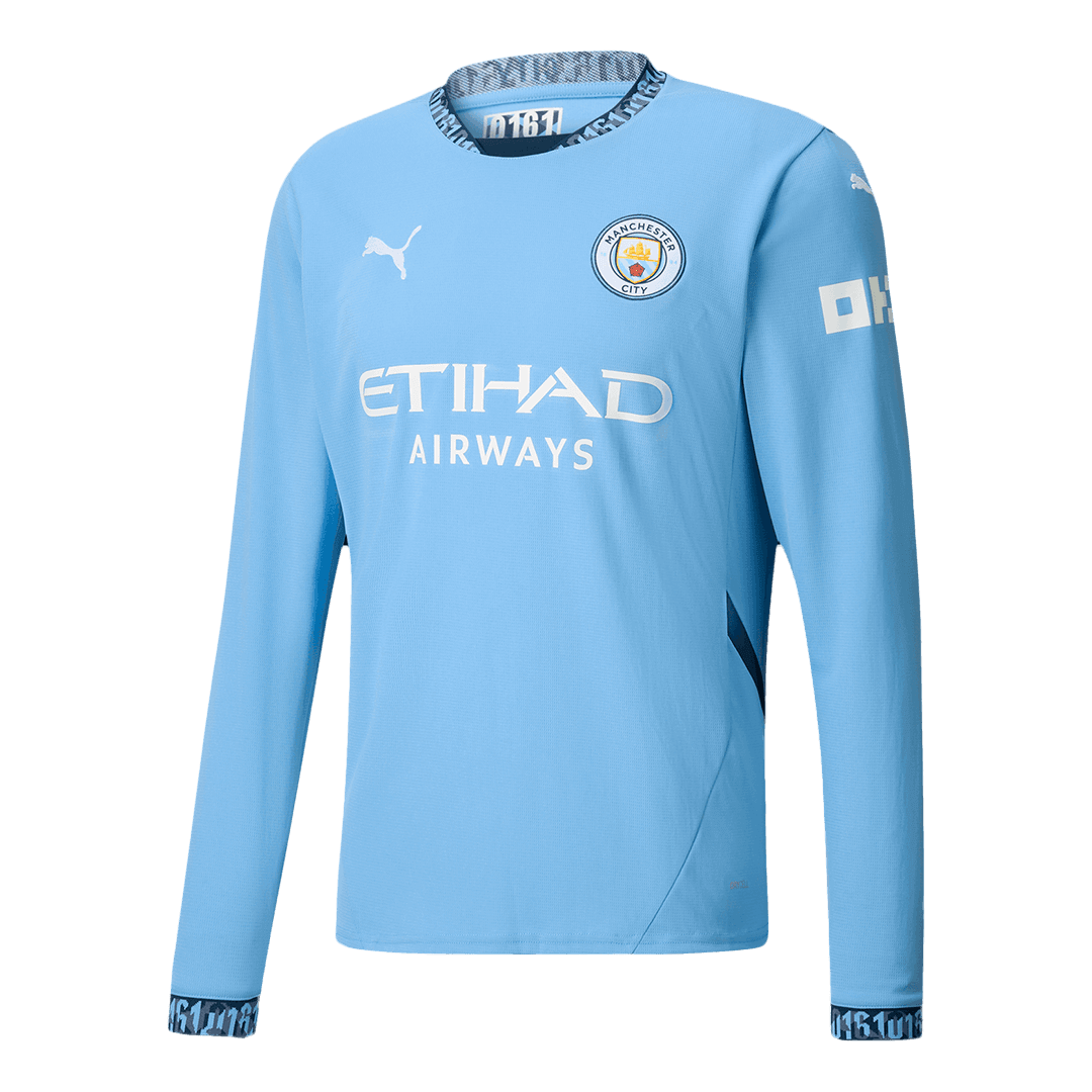 Manchester City Home Long Sleeve Jersey - gogoalshop