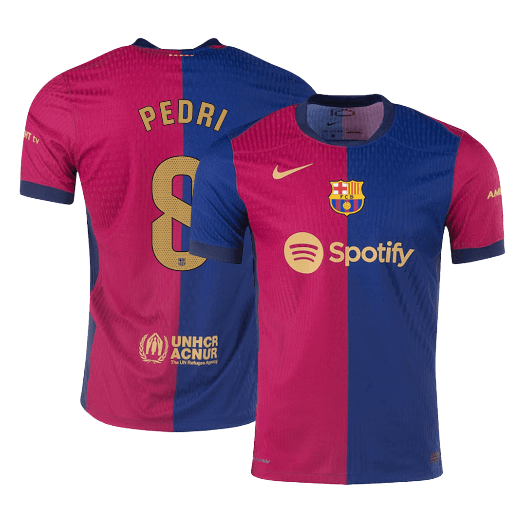 PEDRI #8 Barcelona Home Authentic Soccer Jersey - gogoalshop