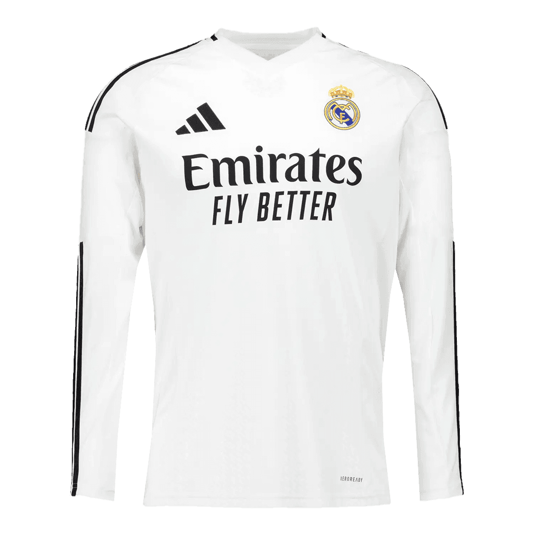 Real Madrid Home Long Sleeve Jersey - gogoalshop