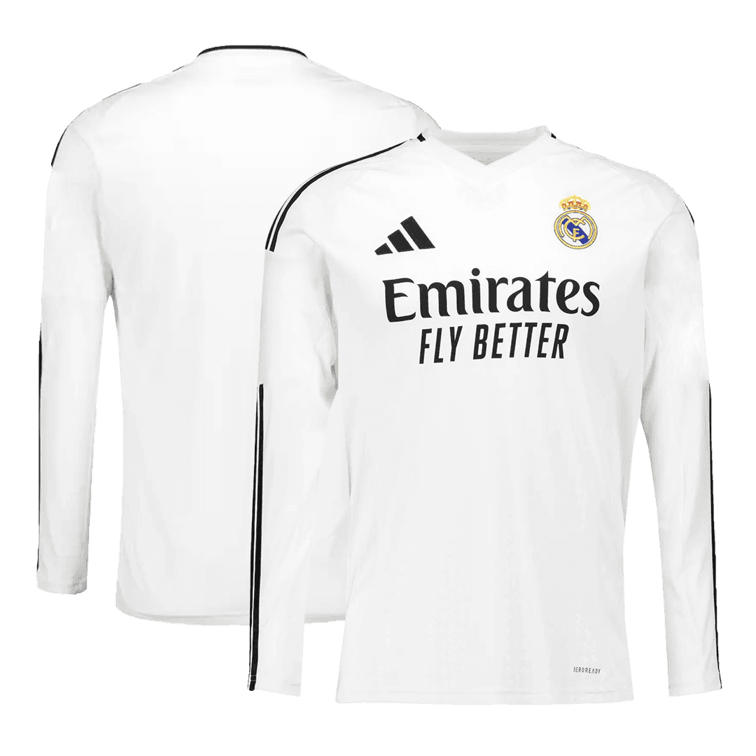 Real Madrid Home Long Sleeve Jersey - gogoalshop
