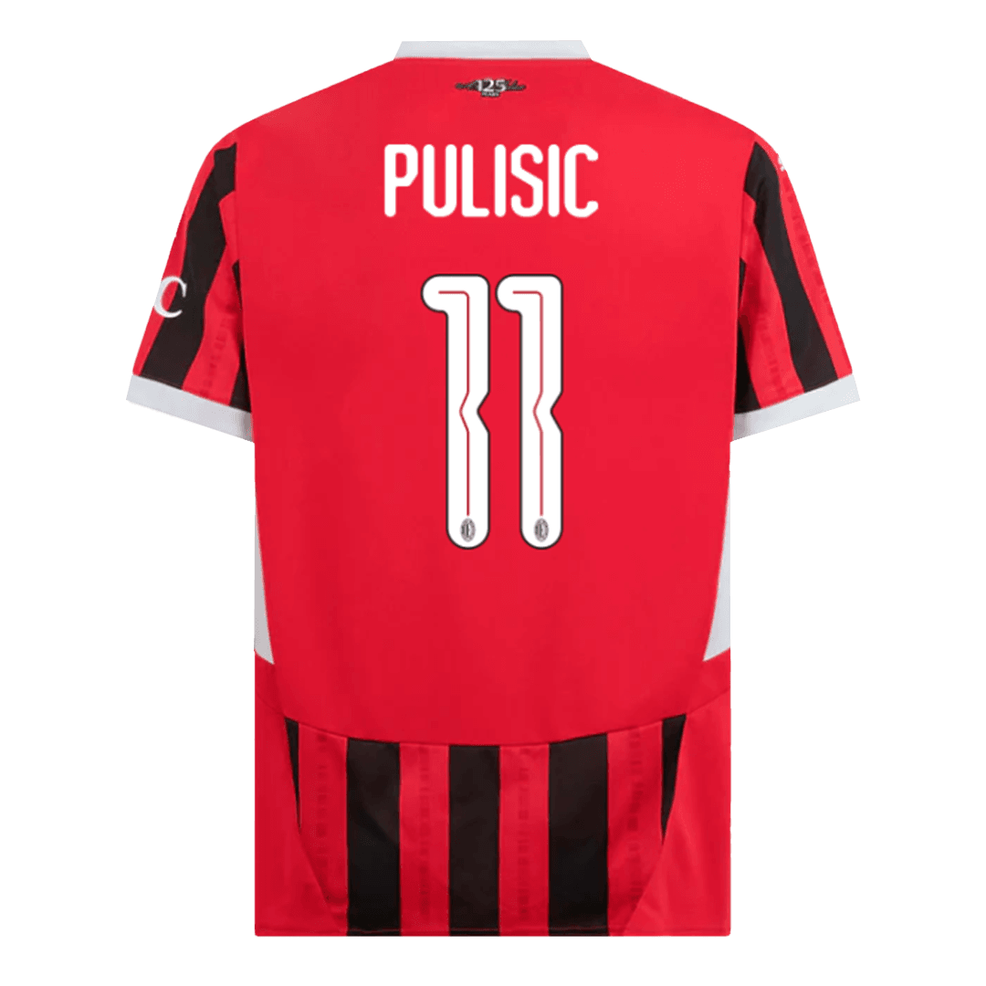PULISIC #11 AC Milan Home Soccer Jersey - UCL - gogoalshop