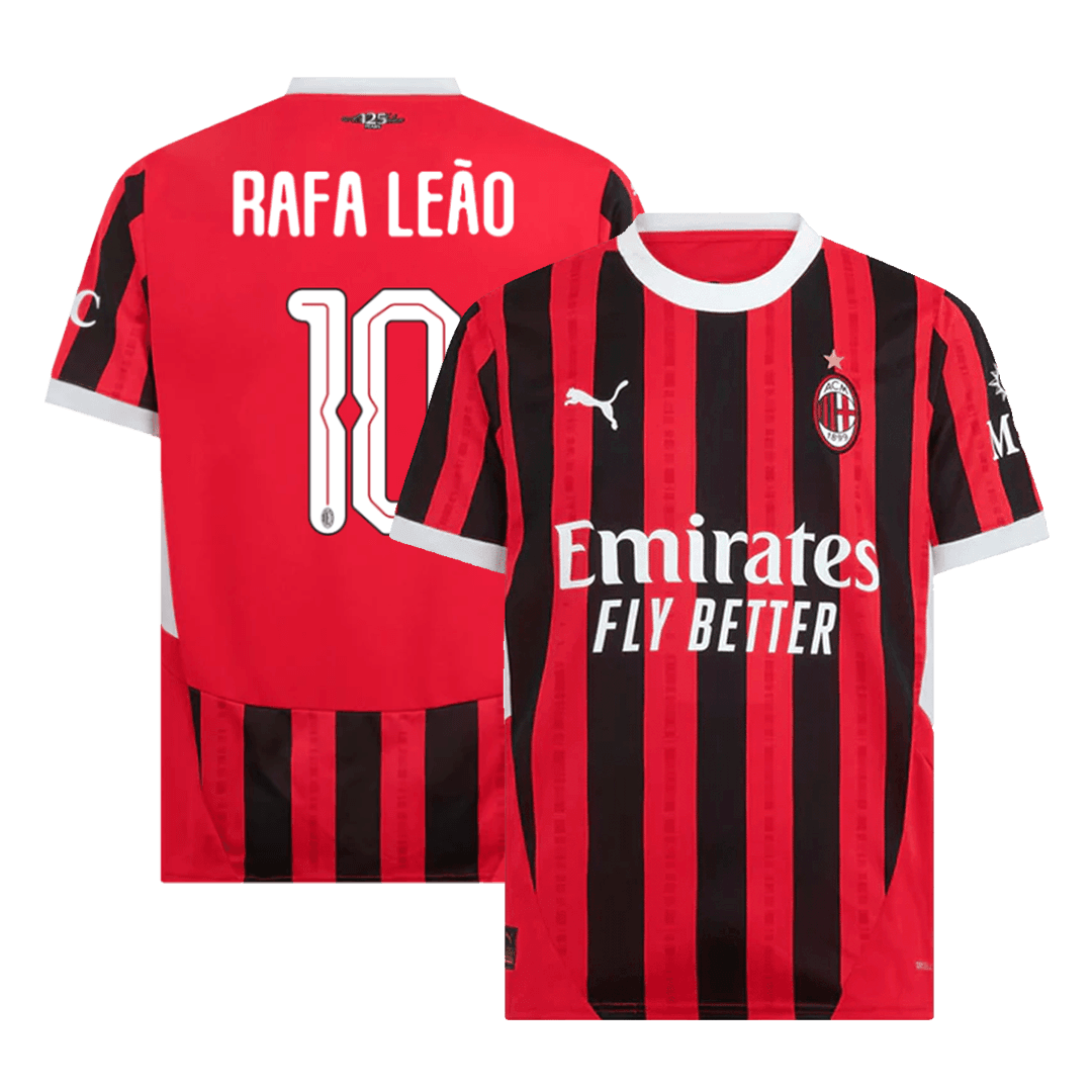 RAFA LEÃO #10 AC Milan Home Soccer Jersey - UCL - gogoalshop