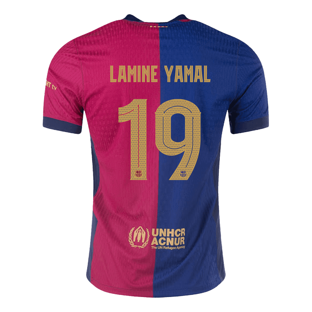 LAMINE YAMAL #19 Barcelona Home Player Version Jersey - UCL - gogoalshop