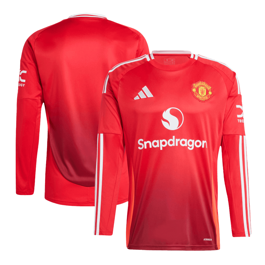 Manchester United Home Long Sleeve Jersey - gogoalshop