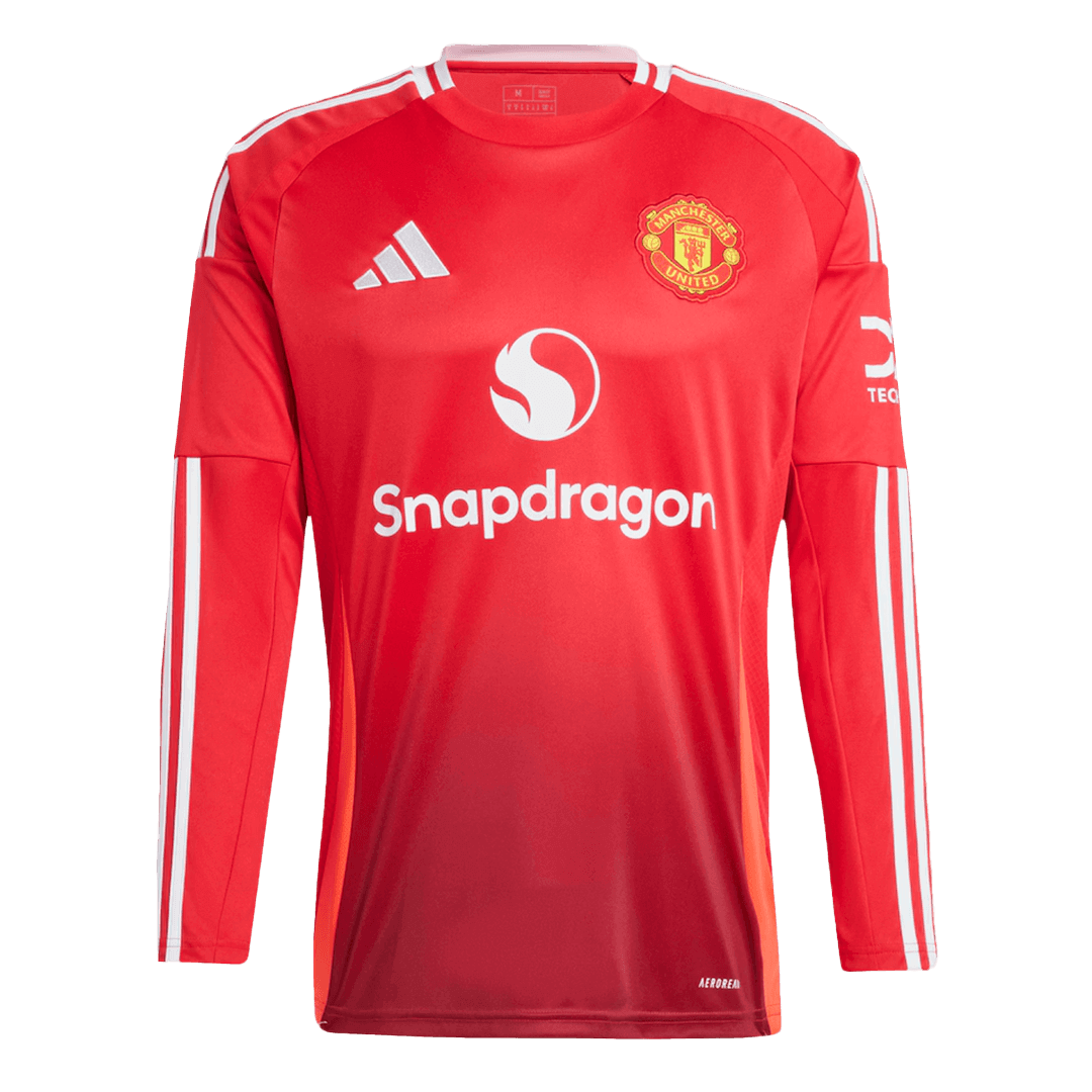 Manchester United Home Long Sleeve Jersey - gogoalshop