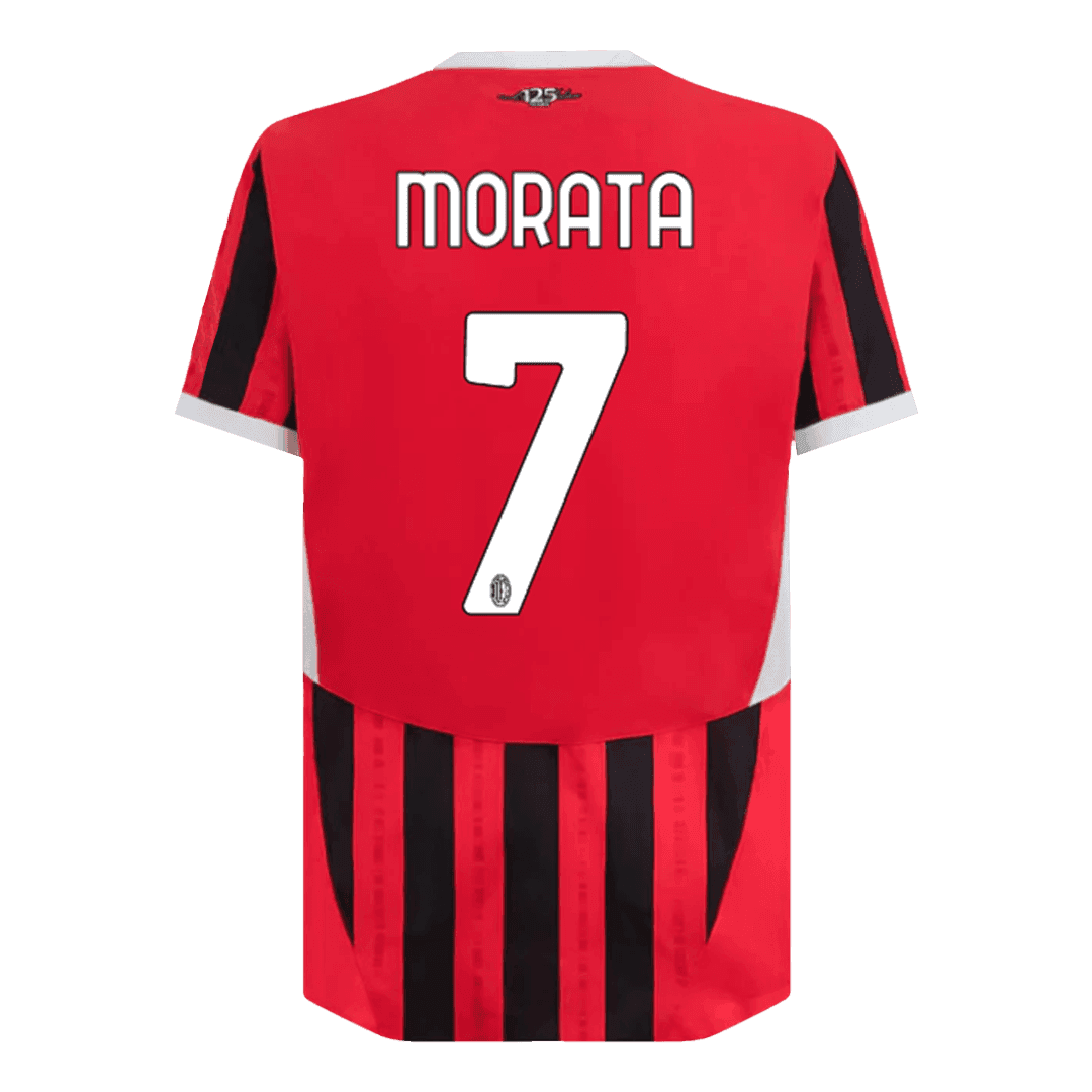 MORATA #7 AC Milan Home Authentic Soccer Jersey - gogoalshop