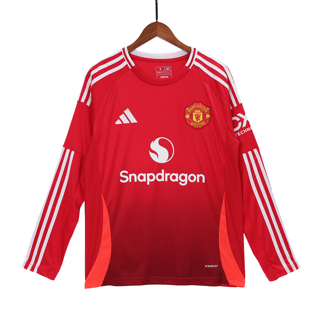 Manchester United Home Long Sleeve Jersey - gogoalshop