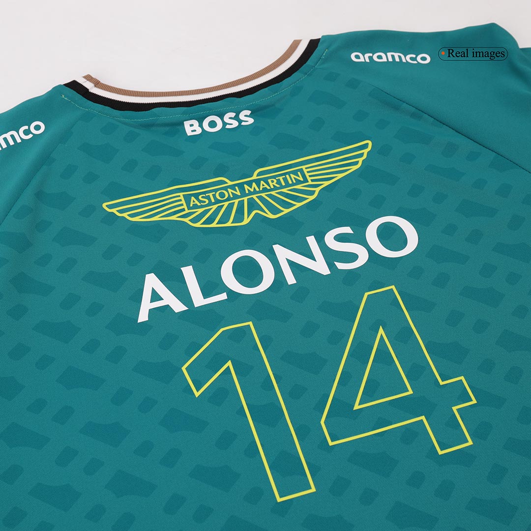 Fernando Alonso #14 Aston Martin Cognizant F1 Racing Team Shirt - gogoalshop