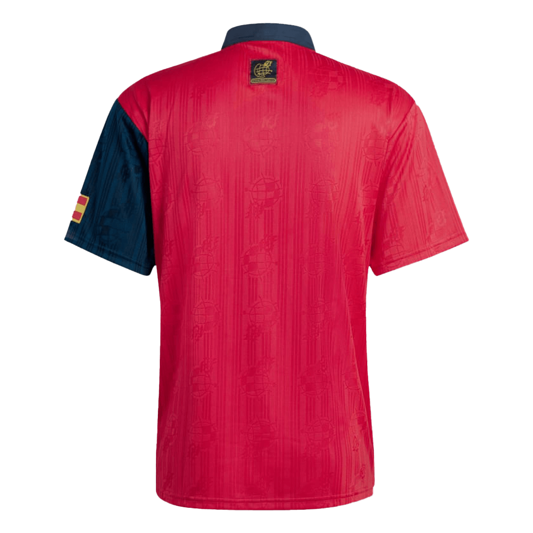 Retro Soccer Jersey Spain Home 1996 - gogoalshop