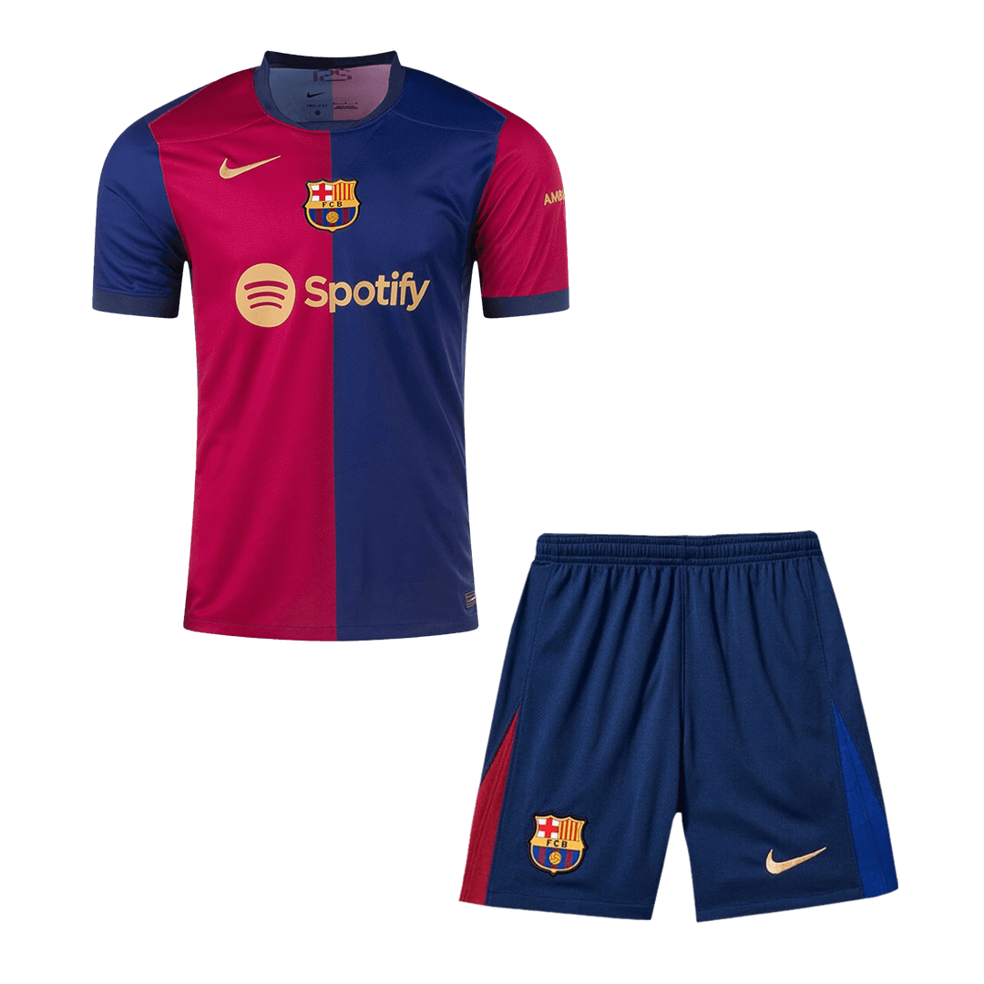 Barcelona Home Soccer Jersey Kit(Jersey+Shorts) - gogoalshop