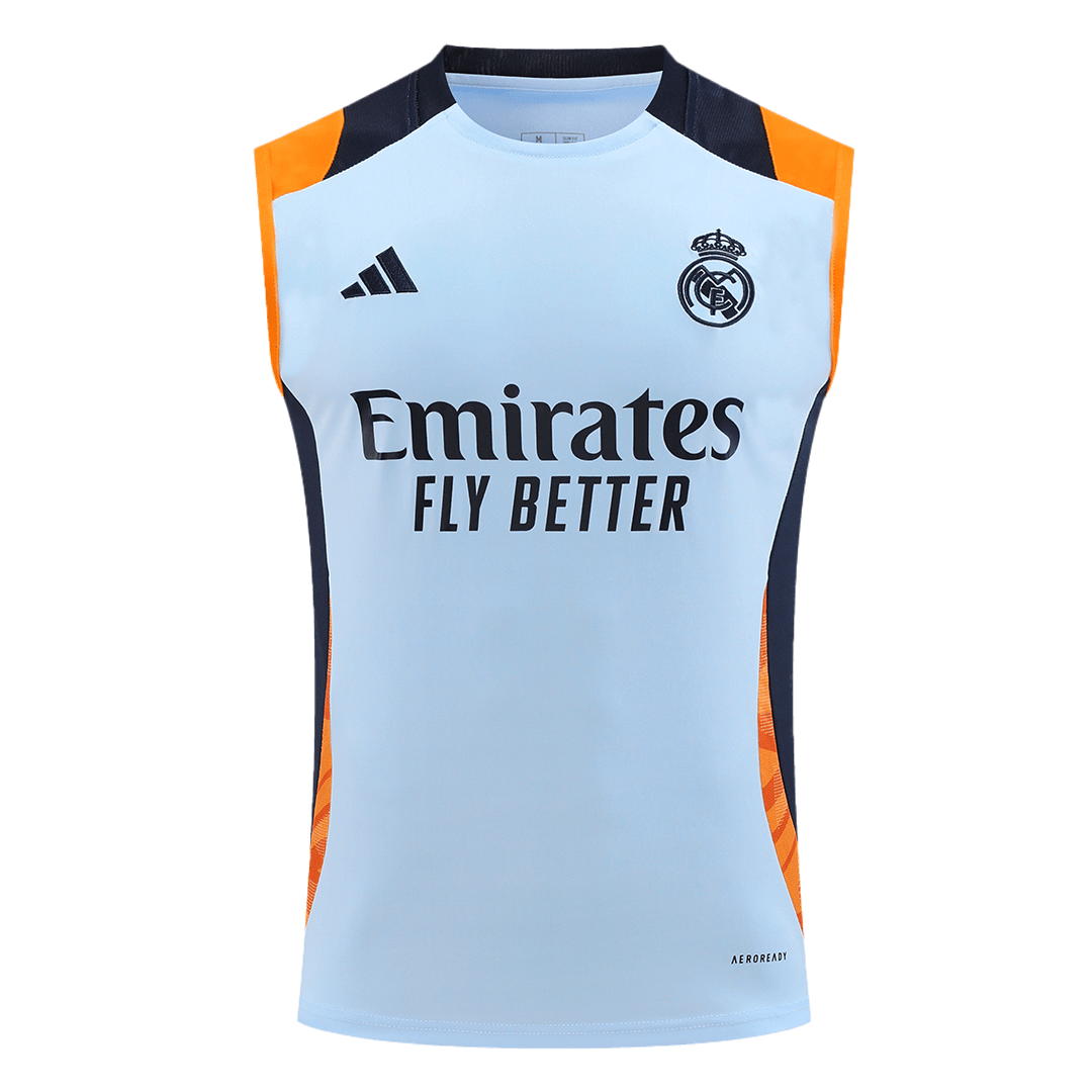 Real Madrid Pre-Match Sleeveless Top Blue - gogoalshop