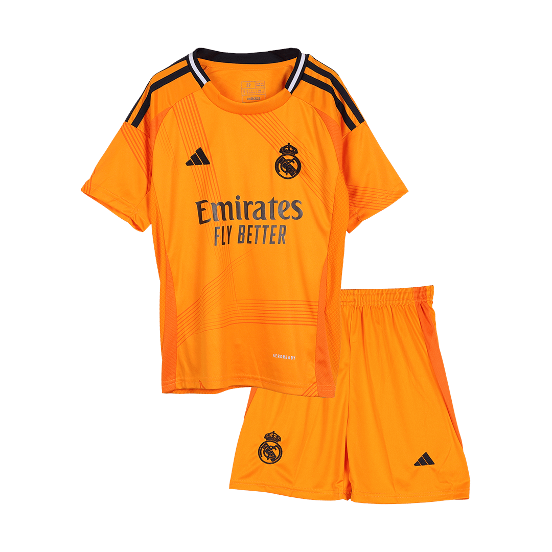 Real Madrid Away Kids Soccer Jerseys Kit - gogoalshop
