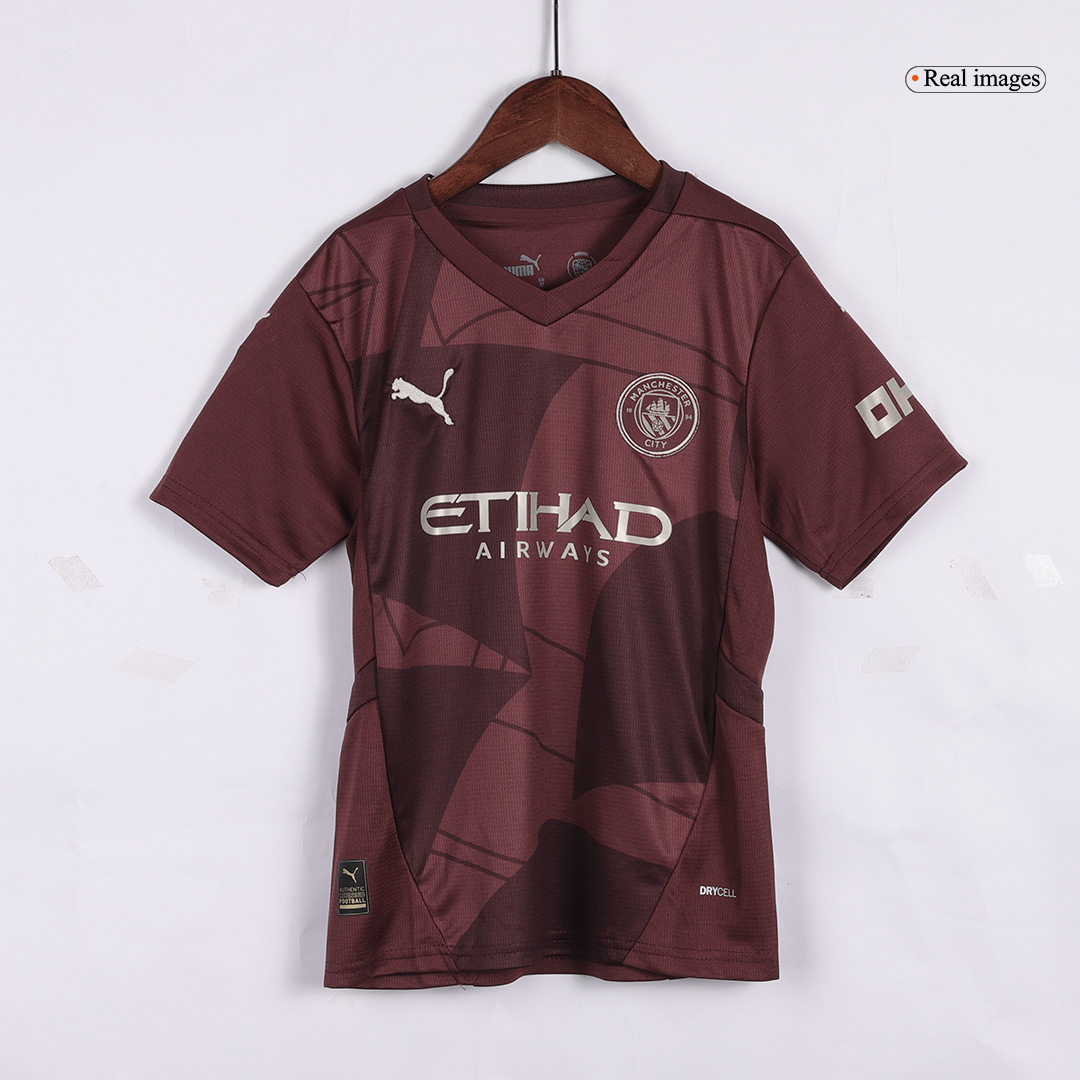 Manchester City Third Away Kids Soccer Jerseys Kit - gogoalshop