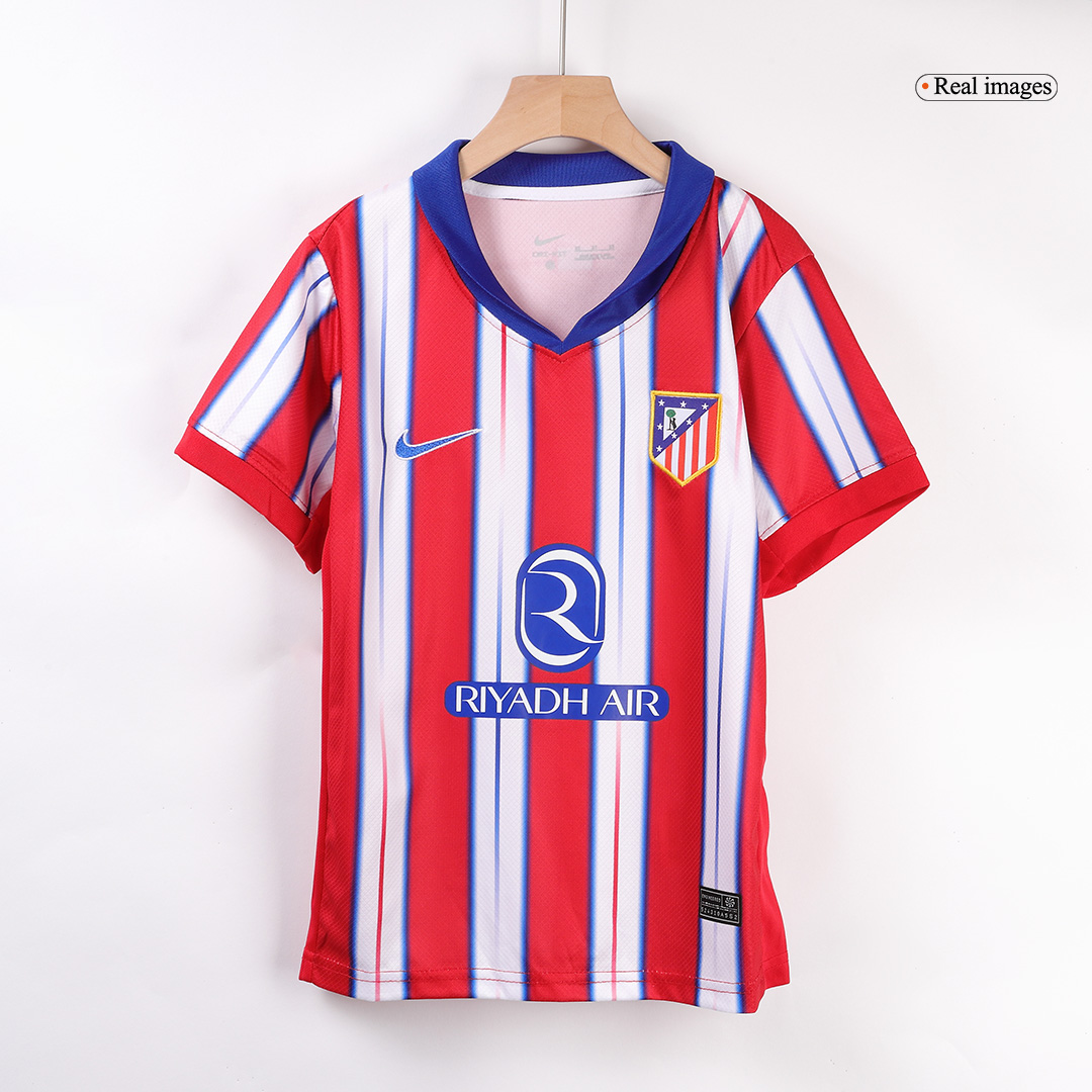 Atletico Madrid Home Kids Soccer Jerseys Full Kit - gogoalshop