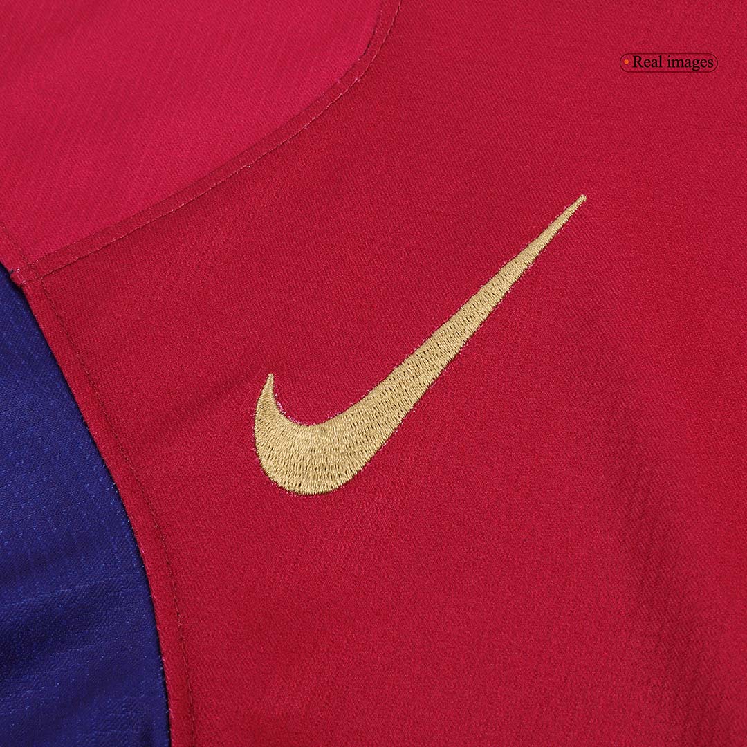 LAMINE YAMAL #19 Barcelona Home Soccer Jersey - Spotify Logo Without Text - gogoalshop