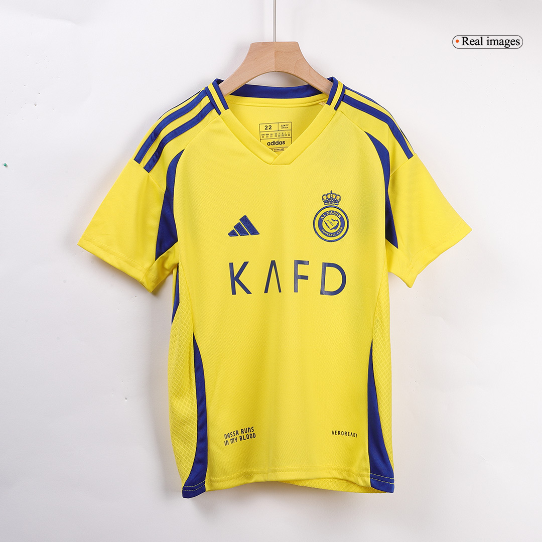 Al Nassr Home Kids Soccer Jerseys Kit - gogoalshop