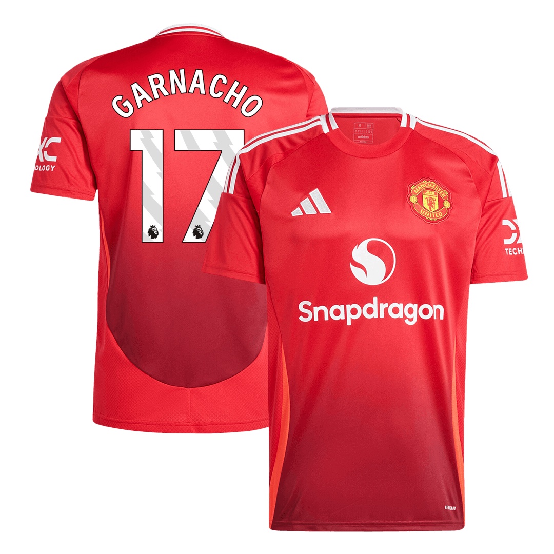 GARNACHO #17 Manchester United Home Soccer Jersey - gogoalshop